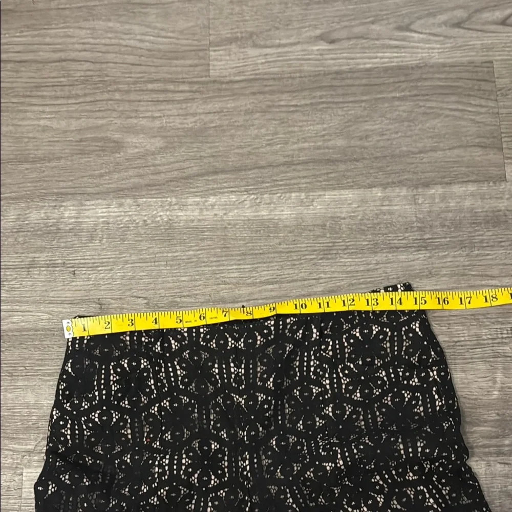 Lace Corey Lynn Calter Tan and‎ Black Boot Cut Flare Pants